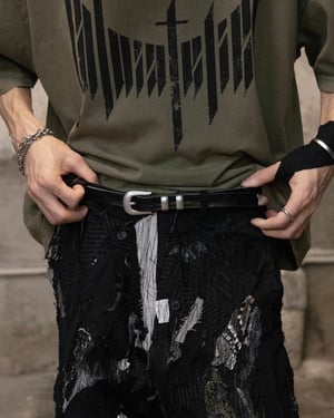 Image of KLDSCOPE - Joey Leather Belt (Wave)