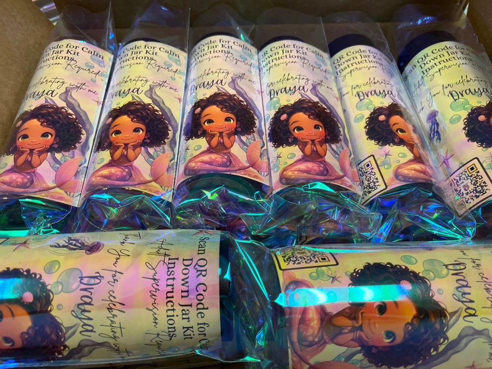 Toddler Unbothered Calm Down Jar Party Favors 
