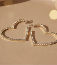 Image 1 of Heart earrings 
