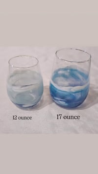 Image 2 of ocean wine glasses, 12 ounce