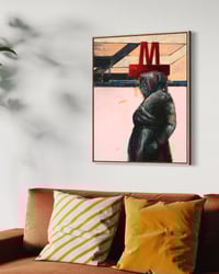 Image 12 of Painting / maleri / "København – Malerdrømme og tankestreger – Metrokonen" / 60x75 cm