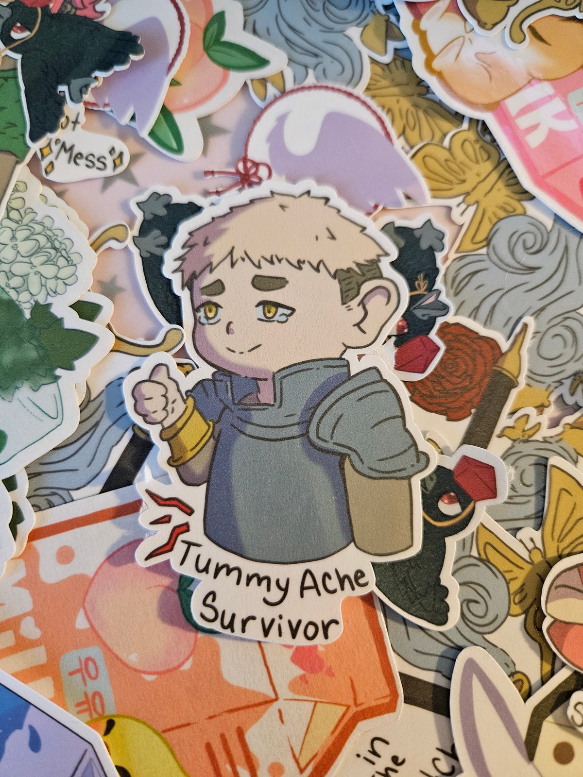 Image of Tummy ache survivor sticker