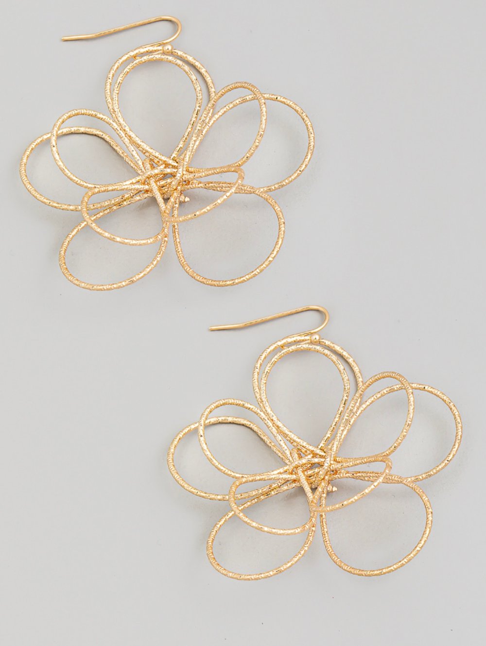 Image of Flower Wire Dangle Earring 