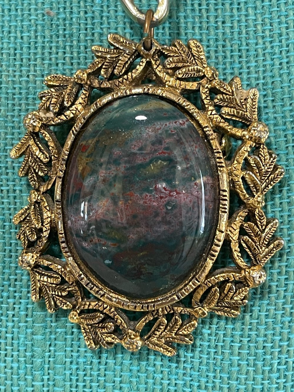 Jasper Cabochon In Cool Setting