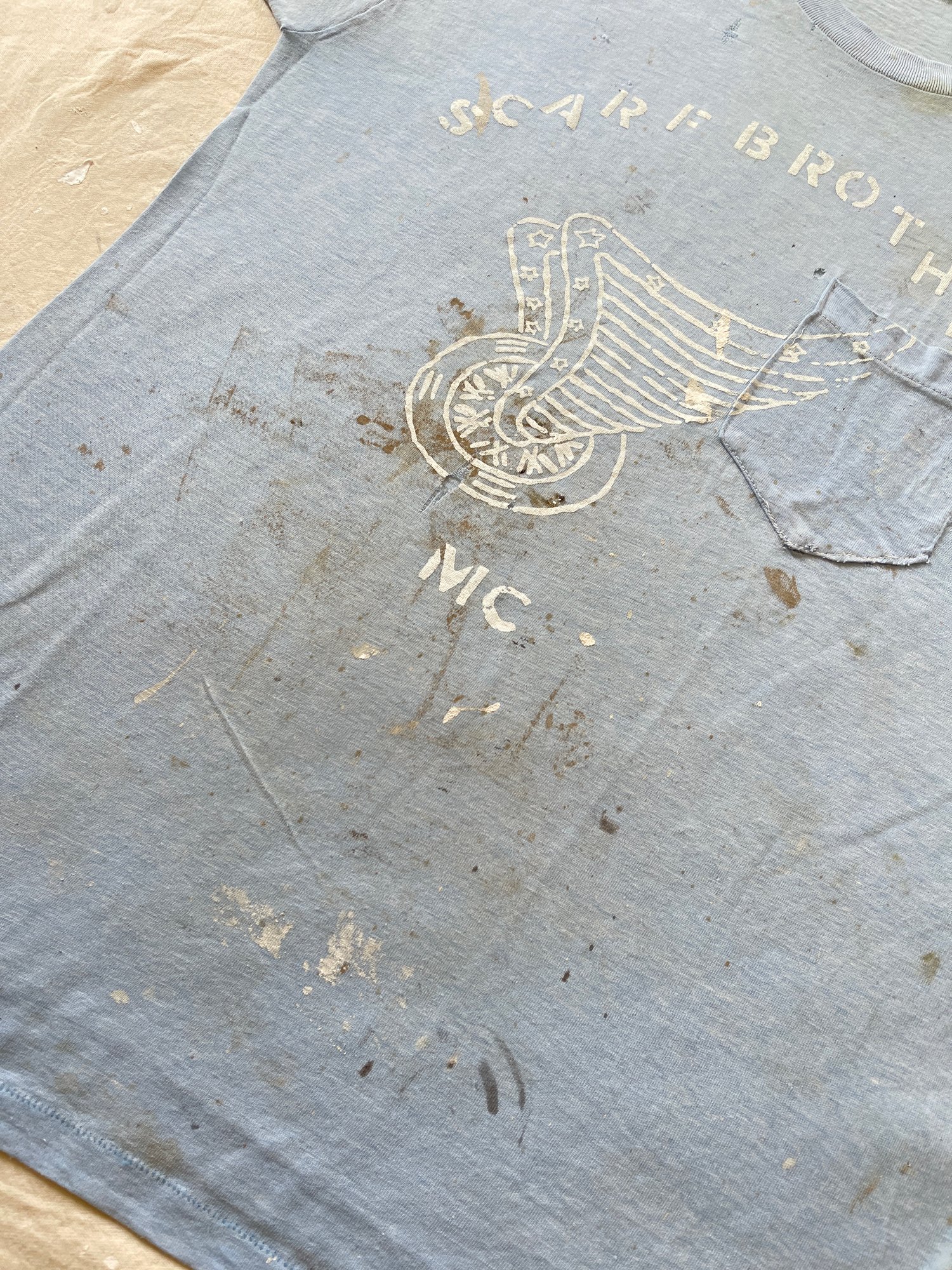 Image of Motor Club shirt (Small)- light blue  