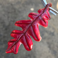 Image 3 of Red Oak Leaf Pendant