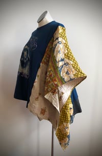 Image 3 of Upcycled “Stevie Nicks Tour 2016/2017” kantha quilt poncho