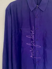 Image 5 of Chemise en soie "pause for love"