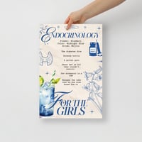 12x18in ENDOCRINOLOGY POSTER - FOR THE GIRLS