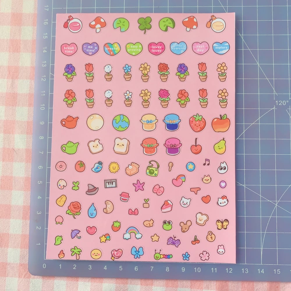 Image of 100+ Garden Cottage Deco Sticker Collection