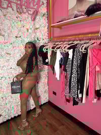 Image 3 of Brown Hoody Fishnet Bodysuit