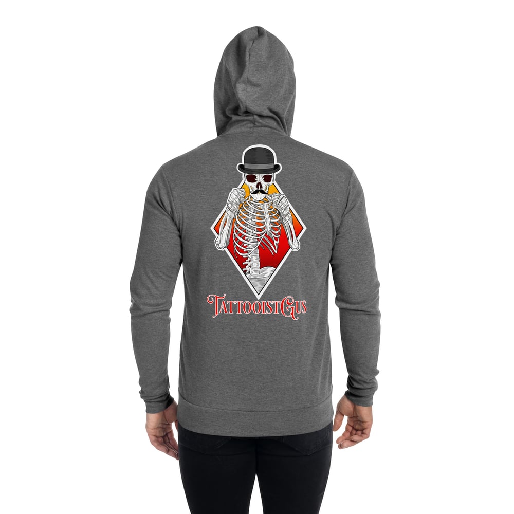 TattooistGus logo Unisex zip hoodie