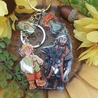 Image 1 of Bilbo and Thorin Stacked Keychains