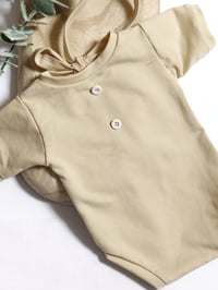 Image 2 of Newborn bodysuit for photoshoots | Robbie| beige | short sleeve