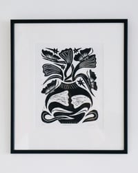 Image 1 of ‘Untitled (Origins)’ Linocut 
