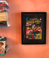 Image 6 of The Incredible Hulk and Dracula Lives, framed complete Marvel comic, No 247 June 1977