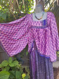 Image 8 of Gypset smock top Pink and blue