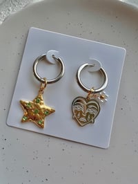 Image 5 of CRYBABY & STAR GEM MISMATCH HOOPS 