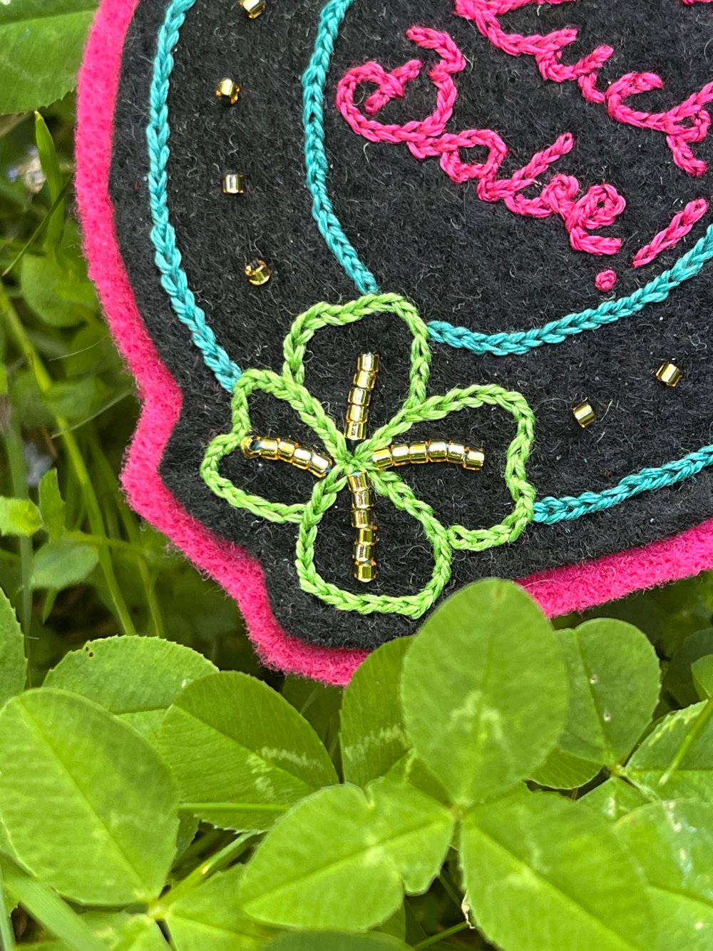 Image of Good Luck Babe! Felt Patch