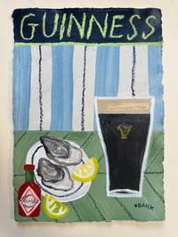 Guinness with oysters & tobasco 