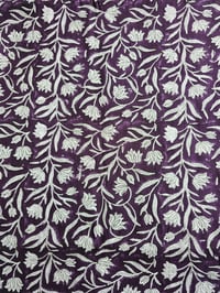 Image 2 of Namaste fabric tulipe violet