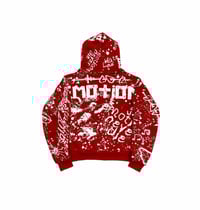 Image 2 of RED GRAFFITI HOODIE