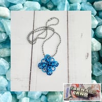 Image 1 of Aquamarine Ombre Bowie Knot Pendant