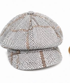 Image of Classic Plaid Women Caps