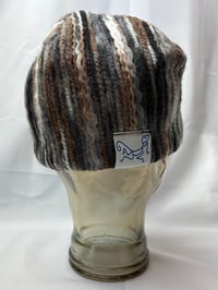 Image 7 of BROWN AND GREY KNIT BEANIE