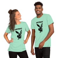 Image 7 of Artbot Playbot in Black Unisex t-shirt