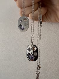 Image 5 of GEO MULTI GEM NECKLACE