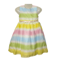 Image 1 of Blueberi Boulevard Pastel Rainbow Dress – Size 5 Pre-Owned