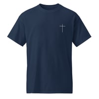Image 3 of "Cross Over Heart" Tee | Gildan