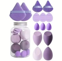 Image 1 of 14 Pcs Super Soft Latex Free Waterdrop Makeup Sponge Set