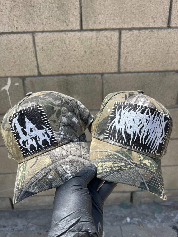 Image of Dark forest camo hat 
