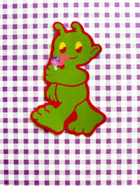 Image 1 of Alien with Lollipop Sticker