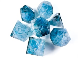 Image of Glacial Front 7-piece dice set (inked upon order)