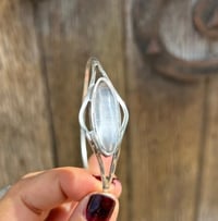 Image 2 of Magnifique bracelet en argent massif 800 et cristal de roche, vintage!