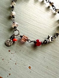 Image 14 of labradorite tourmaline and ruby charm bracelet