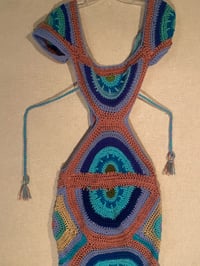 Image 1 of Racerback Crochet SeaFlower Dress