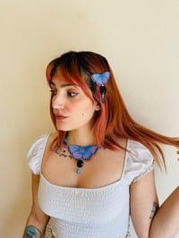 Image 6 of 💜🦋Morpho Butterfly🦋💜 Hairclip 