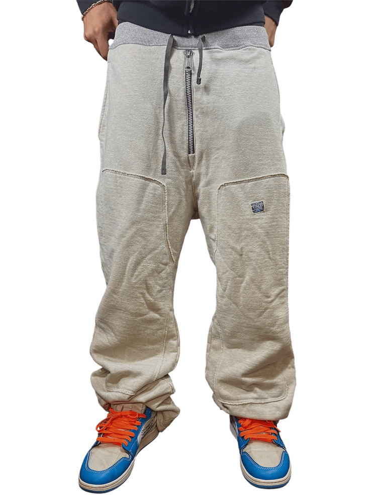 Image of Kapital Zipper Knit W-Knee Sweats