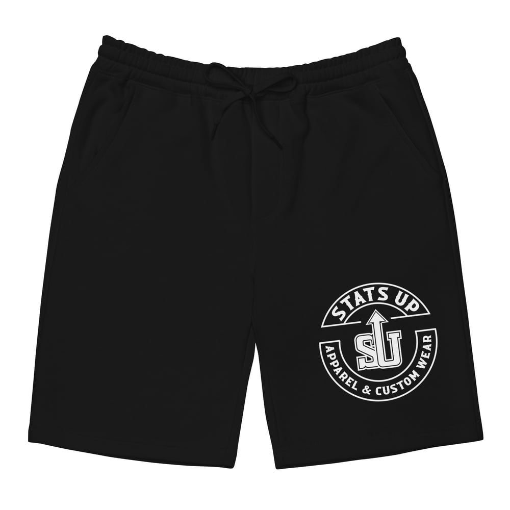 Image of Men's Fleece Shorts (White Logo)