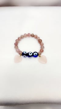 Image 1 of Madagascar rose quartz bracelet 