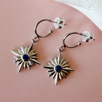 Image 1 of Blue Star Half Hoops