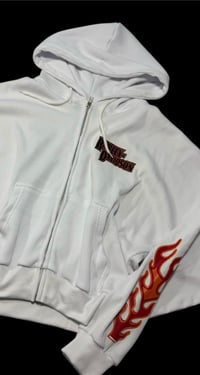 WHITE/ORANGE HARLEY DAVIDSON