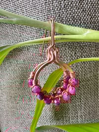 Image 2 of Ruby (Copper) Small Hoop Earrings