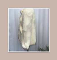 Image 3 of LERNER’S off white custom  genuine rabbit fur jacket