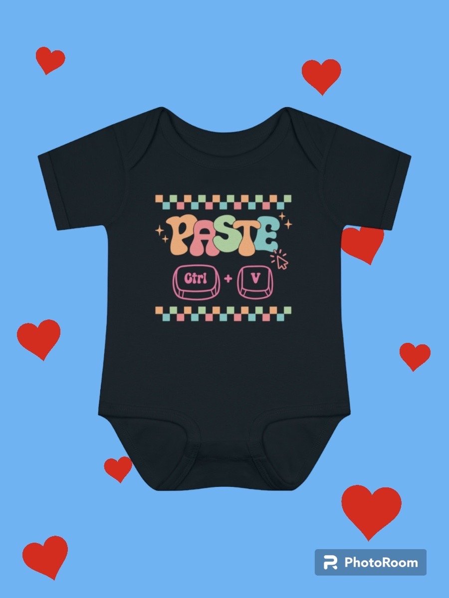 Image of Baby "Paste" Matching Bodysuit