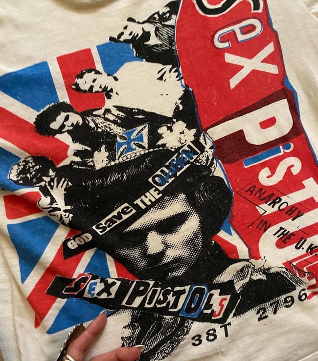 late 70s Sex Pistols rare tee with boy london label